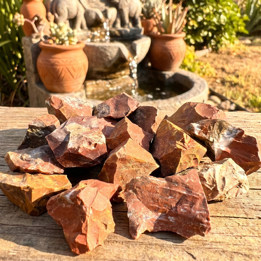Red Kenyan Jasper Rough Raw Stones (By The Piece Or Pound)