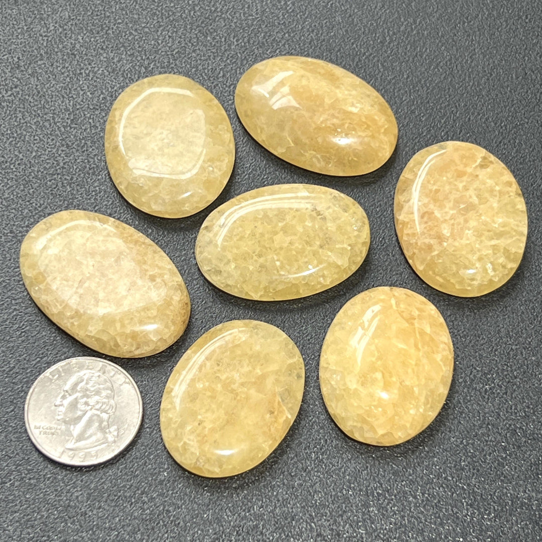Limonite Quartz Crystal Cabochons (By The Piece or Gram)