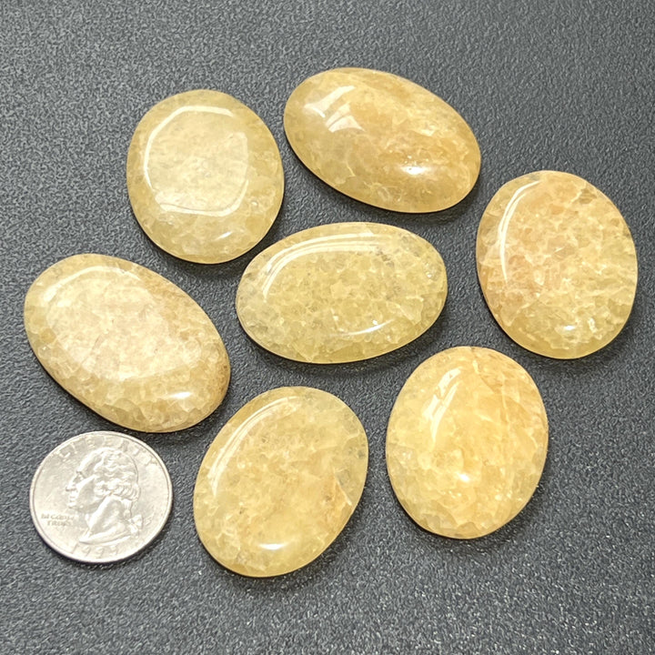 Limonite Quartz Crystal Cabochons (By The Piece or Gram)