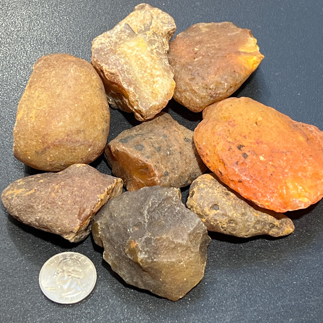 Large Red Carnelian Agate Crystal Rough River Stones (By The Piece Or Pound)