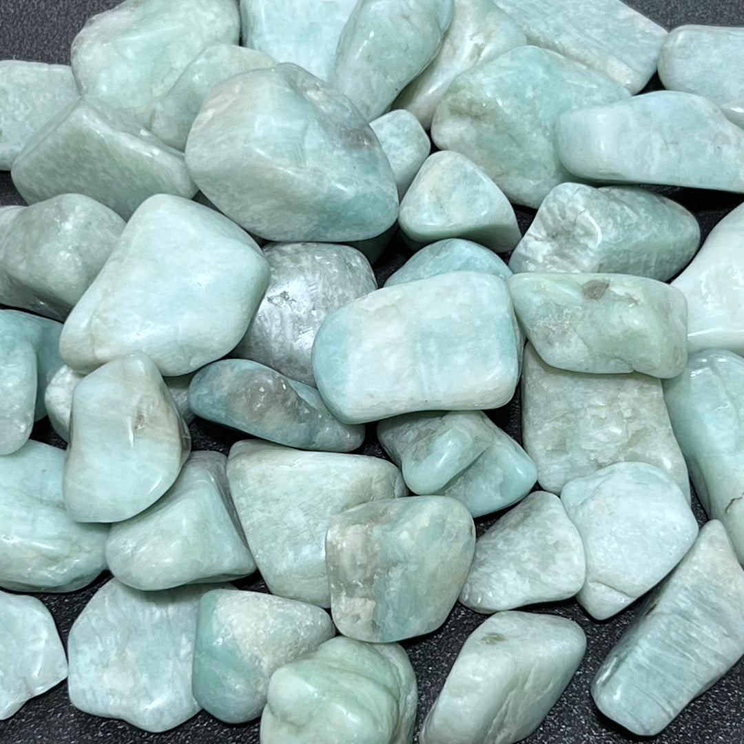 Amazonite Tumbled 1 Kilo ( 2.2 LBs ) Bulk Wholesale Lot Polished Natural Gemstones Healing Crystals And Stones