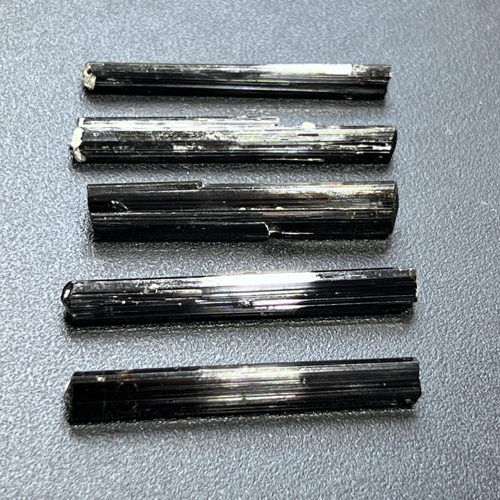 Extra Quality Schorl Black Tourmaline Trigonal Rough Crystals Long Needle-Like
