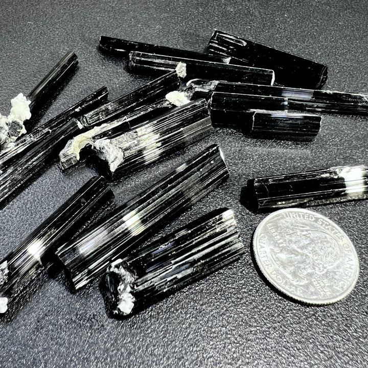 Extra Quality Trigonal Black Tourmaline Crystals (Select Your Size)