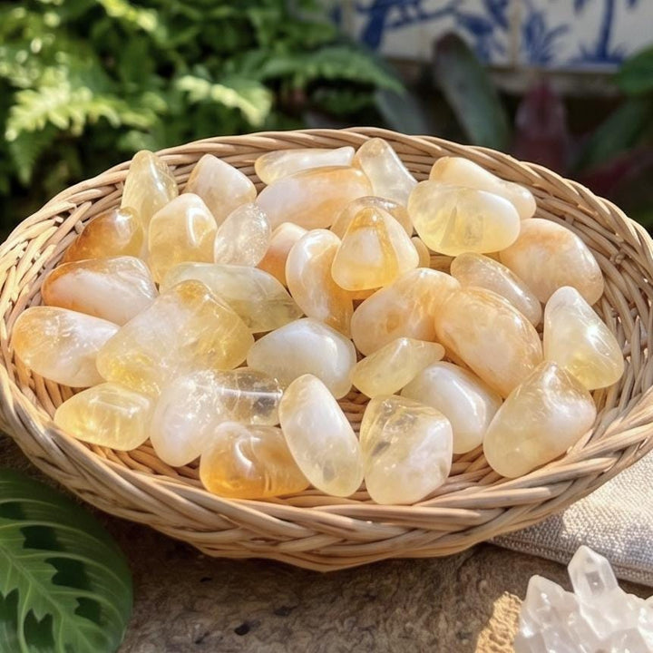 Citrine Crystal Tumbled Stones (By The Piece or Pound)(Treated)