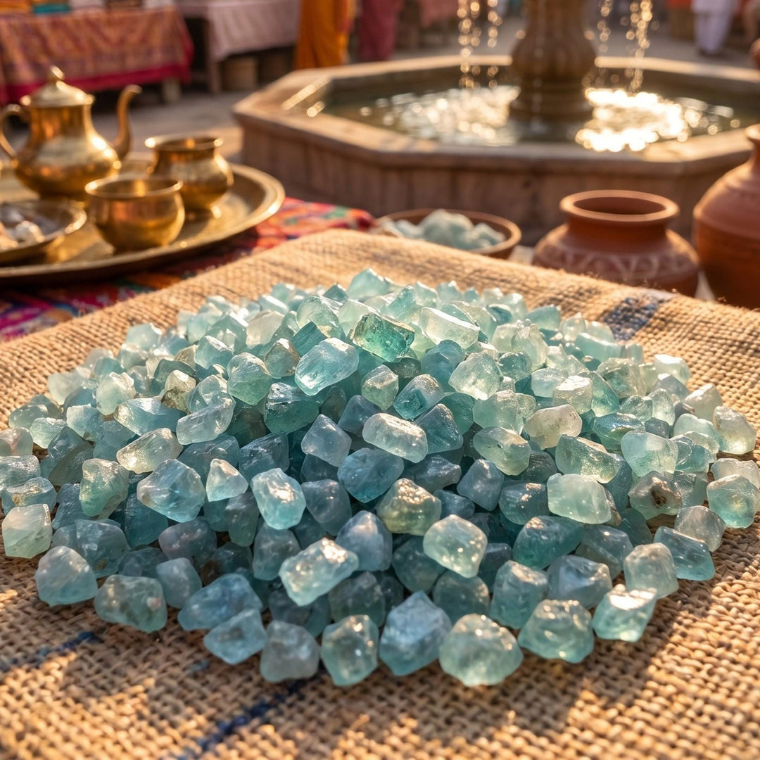 Small Apatite Rough Raw Crystal Chips (UV Reactive)(By The Ounce or Pound)