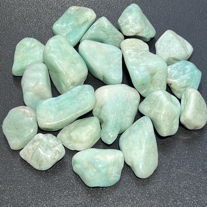 Teal Amazonite Crystal Feldspar Tumbled Stones (By The Piece Or Pound)