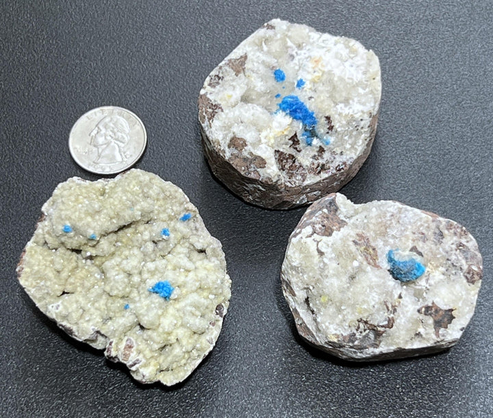 Cavansite Crystal Specimen Vanadium In Rough Matrix