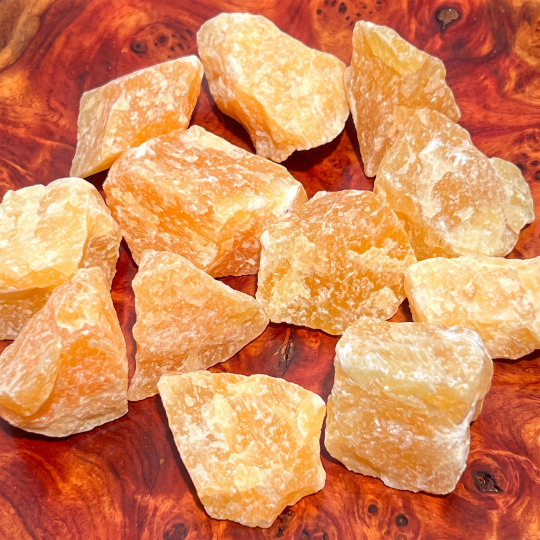 Orange Calcite Crystal Rough Raw Stones (By The Piece or Pound)