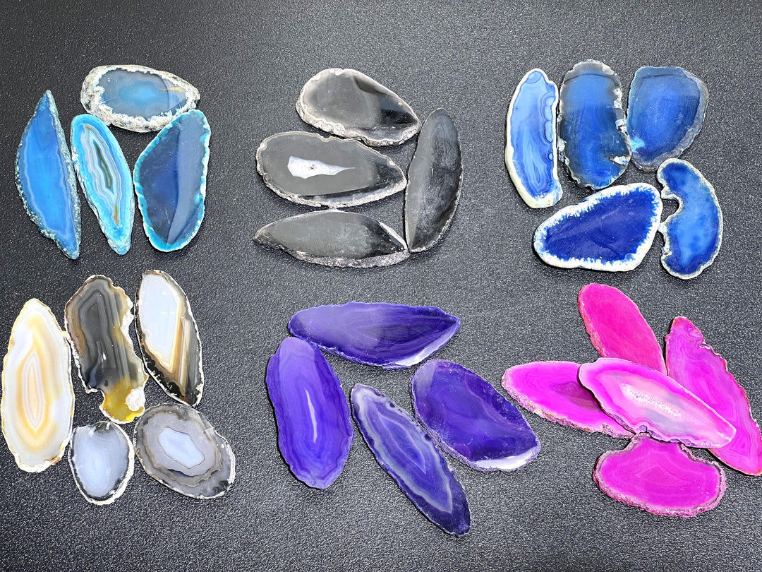 Small Oval Agate Slices (10 Pc Sets)(1-1.5 Inches)