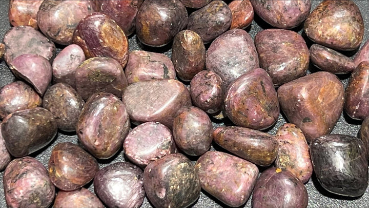 Tumbled Red Ruby Rough Crystal (1/2 lb) 8 oz Bulk Wholesale Lot Half Pound Polished Stones Natural Gemstones