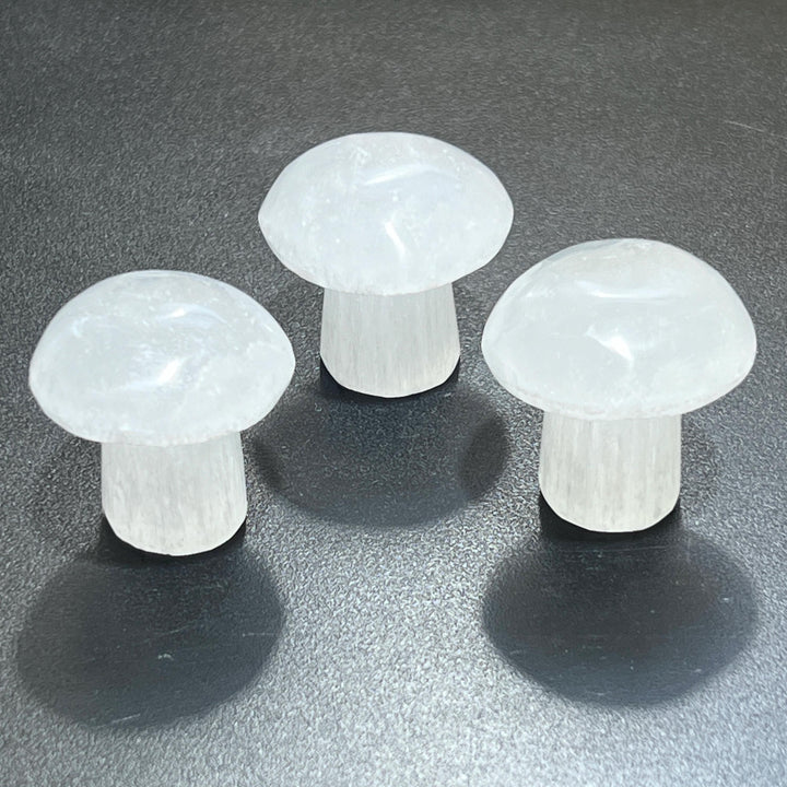 Clearance Sale Selenite Satin Spar Mushroom Crystal Carving