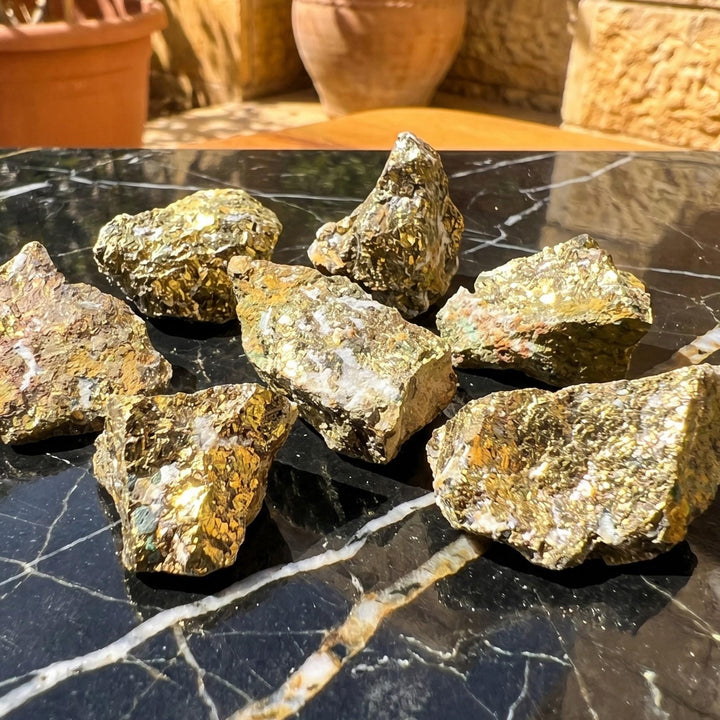 Gold Chalcopyrite Ore Rough Raw Stones (By The Piece Or Pound)