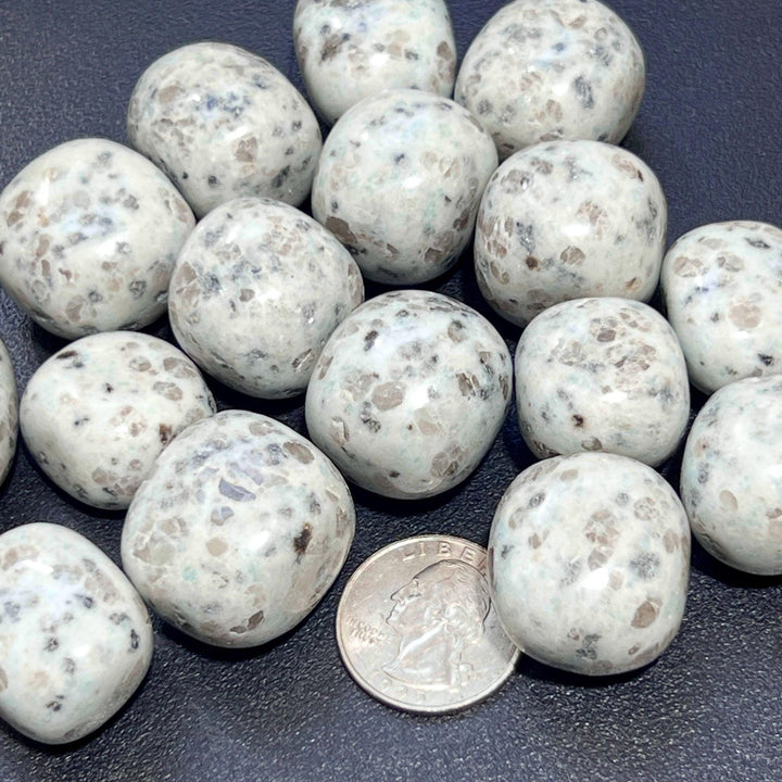 Kiwi Jasper Tumbled Stones (By The Piece or Pound) Wholesale