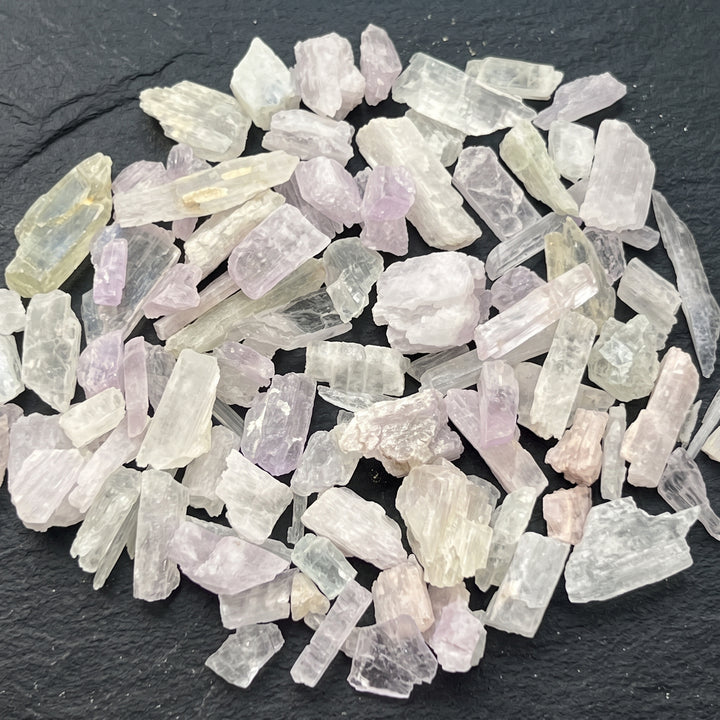 Kunzite Rough Raw Crystals (By The Ounce Or Pound)(UV Reactive)