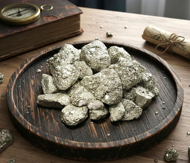 Iron Pyrite Rough Raw Crystal Nuggets: Fools Gold, Druzy Stone (By The Piece or Pound)