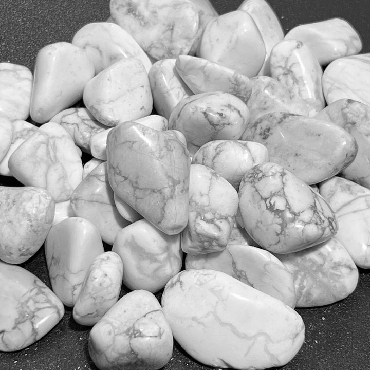 Howlite Tumbled (1 LB) One Pound Bulk Wholesale Lot Polished Natural Gemstones Healing Crystals And Stones