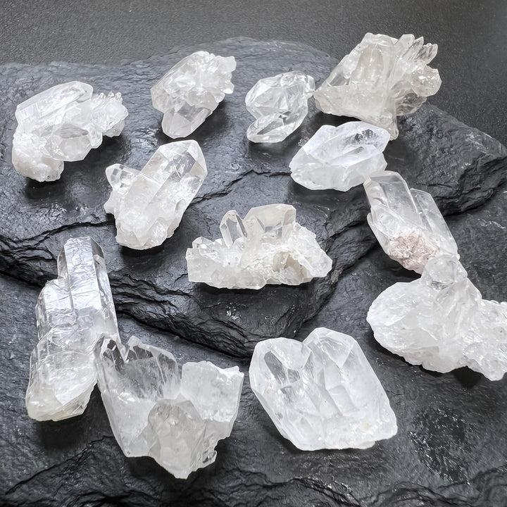 Small Clear Quartz Crystal Clusters (1-2 Inch) Rough