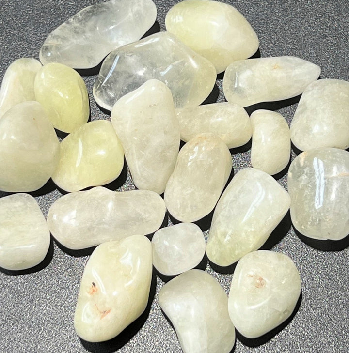 Tumbled Yellow Quartz Crystal (1/2 lb) 8 oz Bulk Wholesale Lot Half Pound Polished Stones Natural Gemstones Crystals
