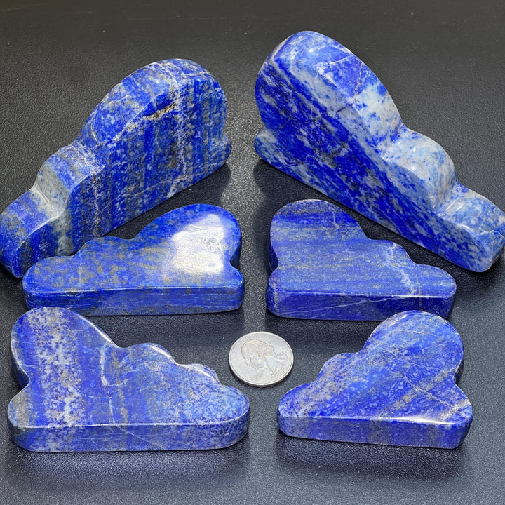 Lapis Lazuli Cloud Carving Blue Gemstone (UV Reactive)