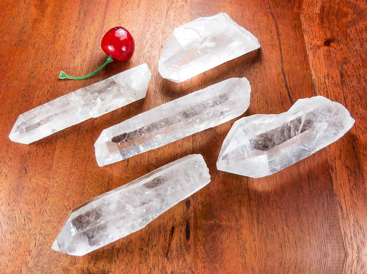 Large Clear Quartz Crystal Point, Rough Raw Gemstone Display Piece