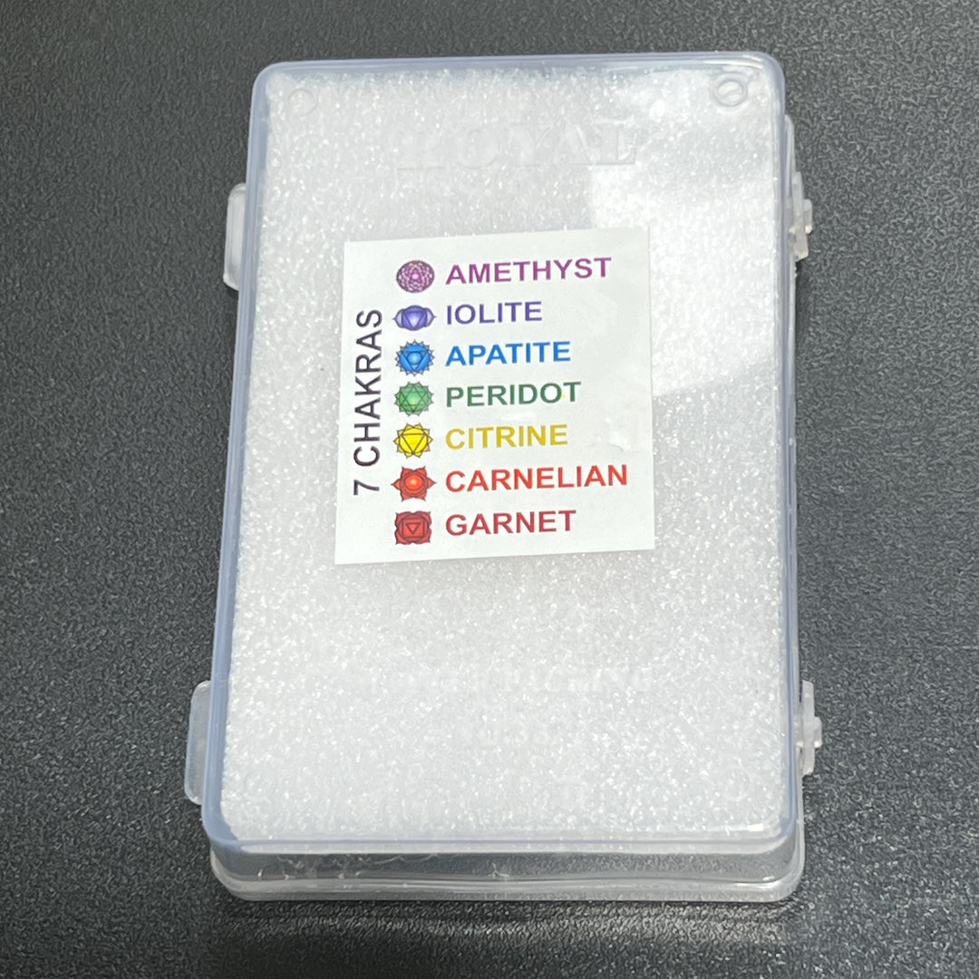 7 Piece Crystal Necklace Gift Set Reiki Chakra Pendant