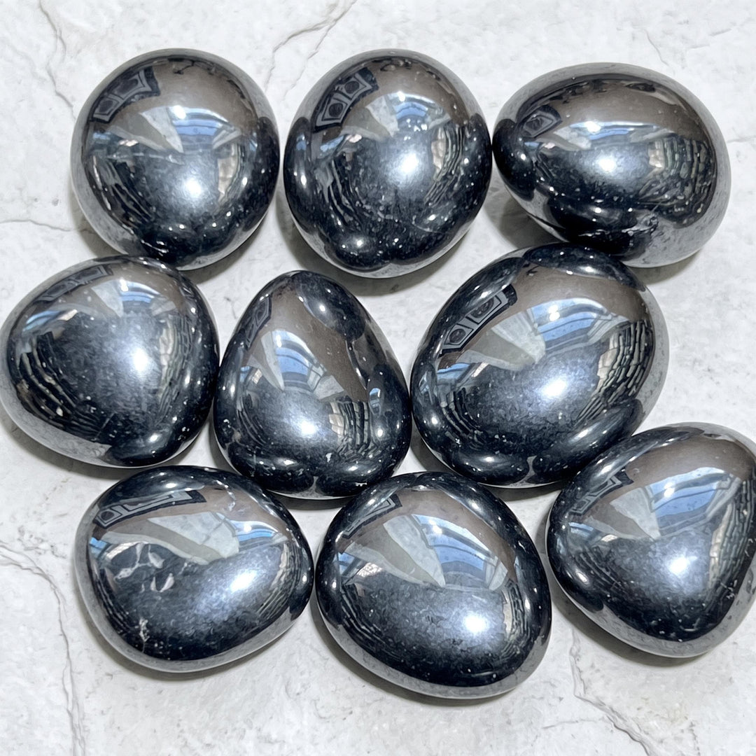 Silver Silicon Metaloid Terahertz Crystal Tumbled Stones (By The Piece Or Pound)
