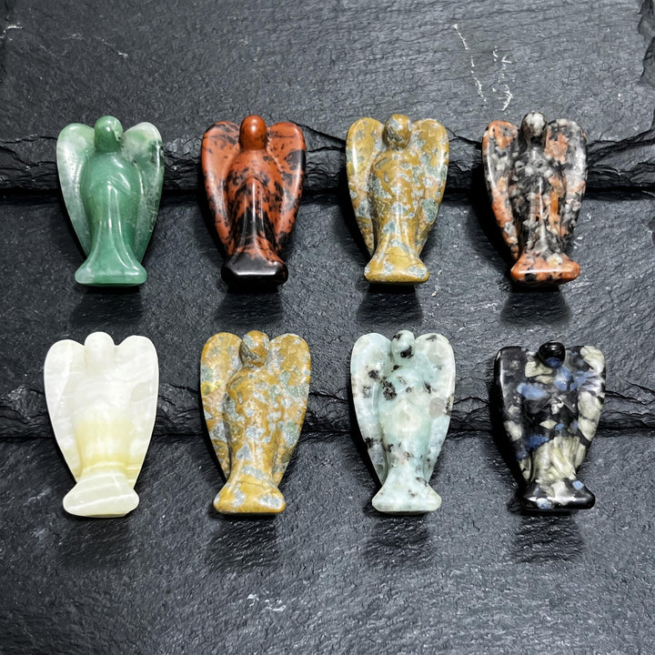 Assorted Angel Crystal Carvings (8 Pieces)