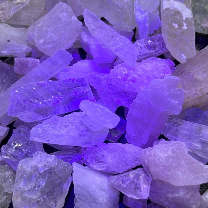 Kunzite Rough Raw Crystals (By The Piece Or Pound)(UV Reactive)