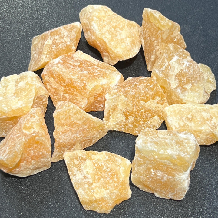Orange Calcite Crystal Rough Raw Stones (By The Piece or Pound)