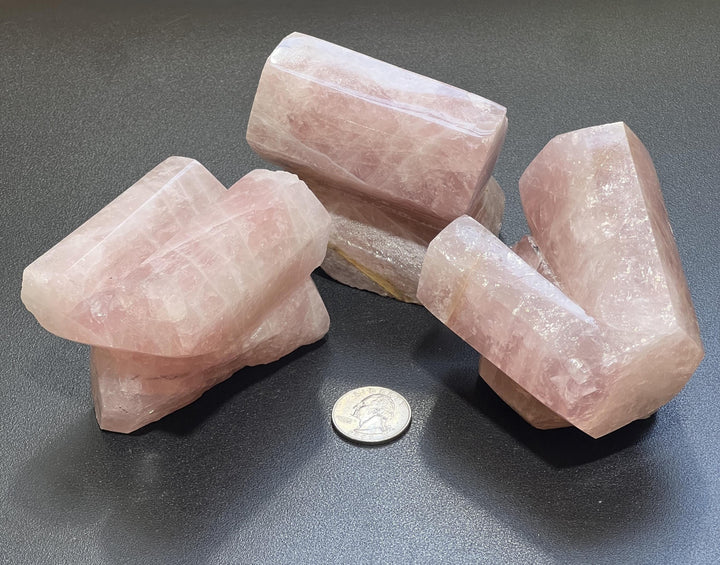 Pink Rose Quartz Crystal Art Carving