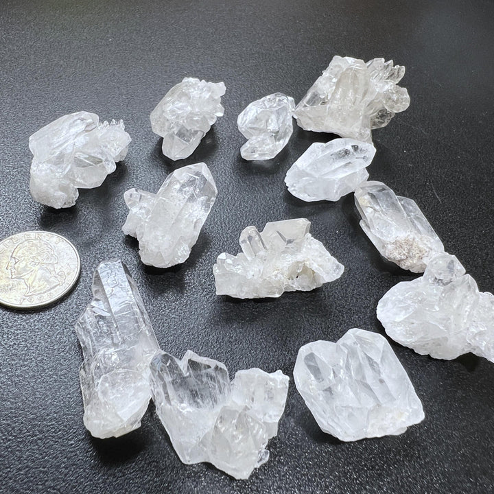 Small Clear Quartz Crystal Clusters (1-2 Inch) Rough