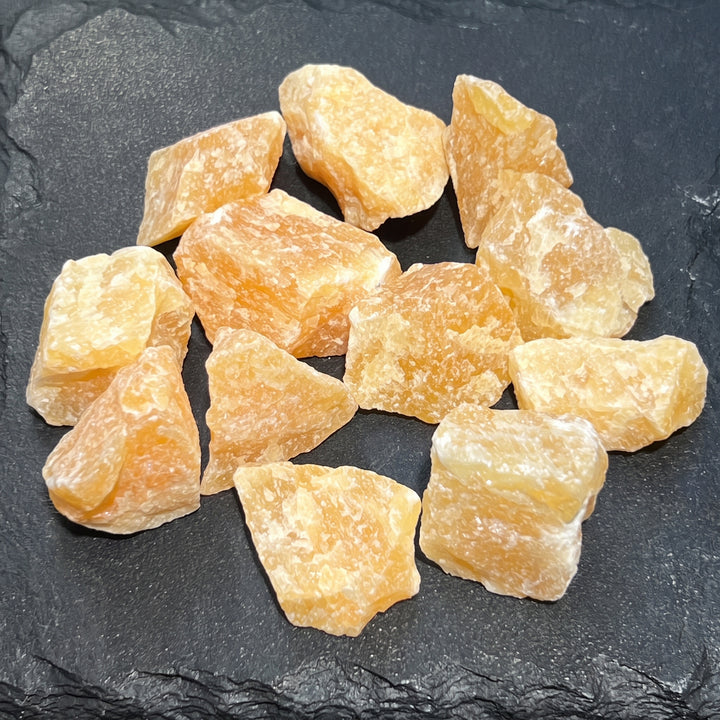 Orange Calcite Crystal Rough Raw Stones (By The Piece or Pound)
