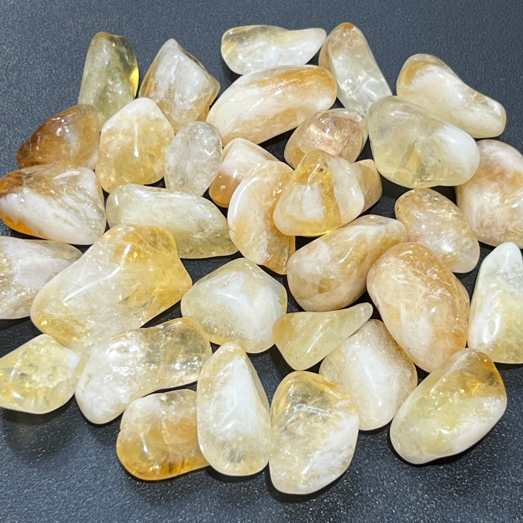 Citrine Crystal Tumbled Stones (By The Piece or Pound)(Treated)
