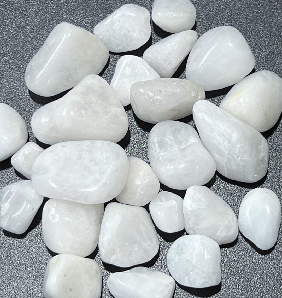 Bulk Wholesale Lot 1 LB White Quartz One Pound Tumbled Polished Stones Natural Gemstones Crystals