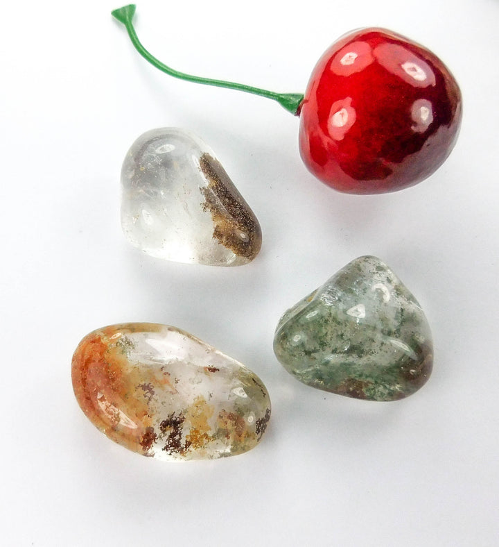 Lodolite Quartz with Inclusions (1/2 lb) 8 oz Bulk Wholesale Lot Half Pound Tumbled Polished Stones Natural Gemstones Crystals