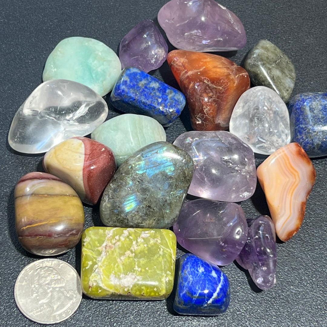 Assorted Tumbled Stones And Crystals Mix (By The Ounce or Pound)