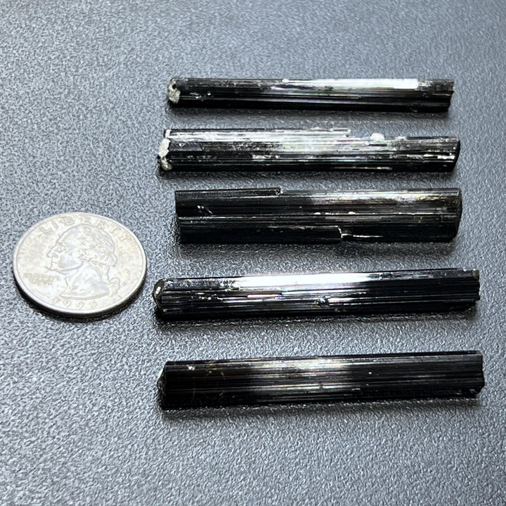 Extra Quality Schorl Black Tourmaline Trigonal Rough Crystals Long Needle-Like
