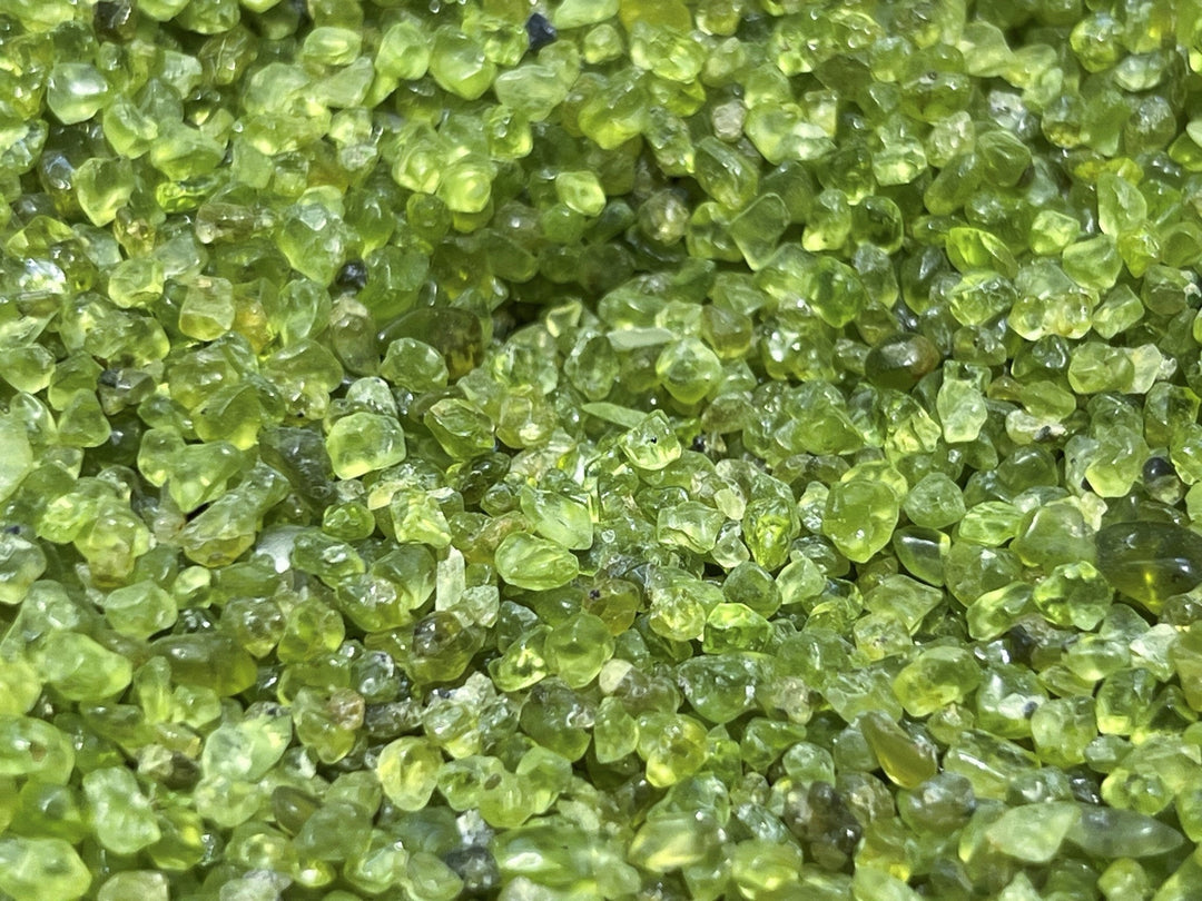 Bulk Wholesale 1 LB Lot Peridot Crystal Small Chips Tumbled Polished One Pound Natural Gemstones