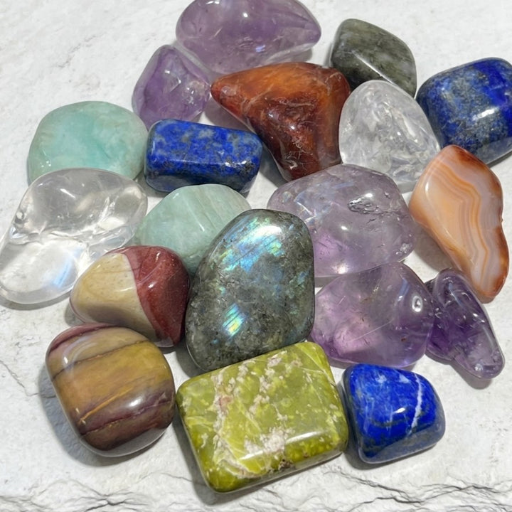 Assorted Tumbled Stones And Crystals Mix (By The Ounce or Pound)