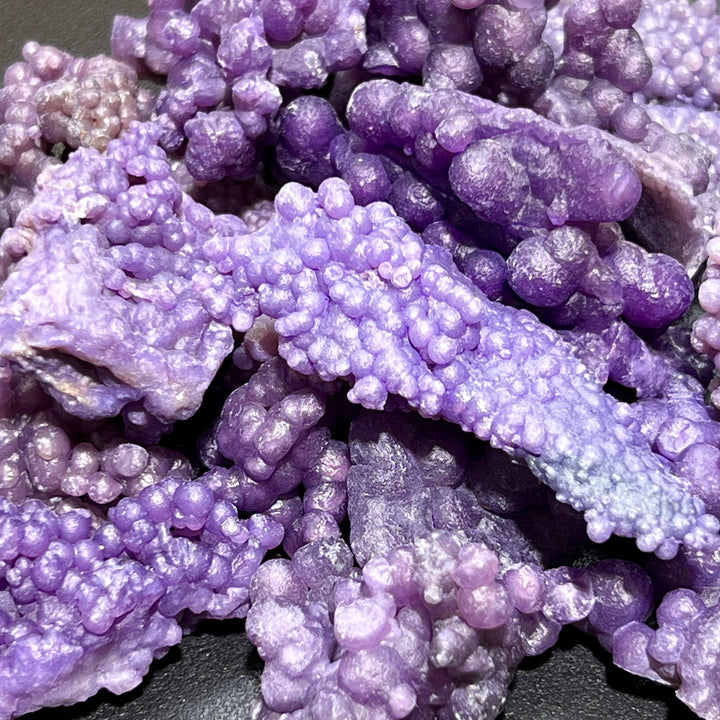 Purple Grape Agate (Dyed) Crystal Clusters (By The Piece Or Pound) Rough