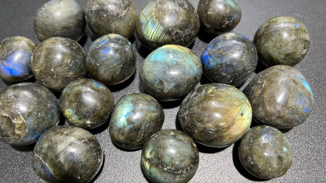 Tumbled Labradorite (1/2 lb) 8 oz Bulk Wholesale Lot Half Pound Polished Stones Natural Gemstones Healing Crystals And Stones