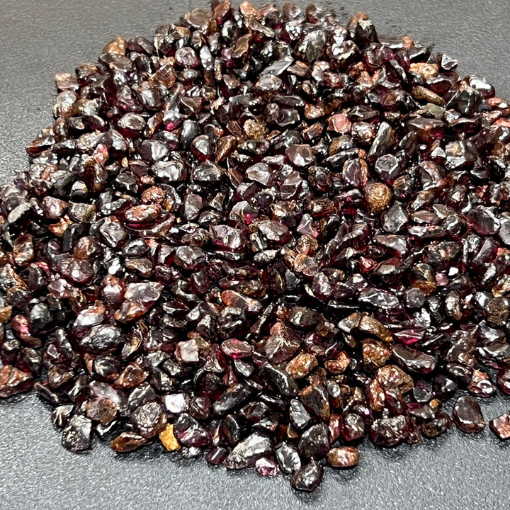 Red Garnet Tumbled Small Chips (1/2 lb)(8 oz) Half Pound Bulk Wholesale Lot Raw Gemstones