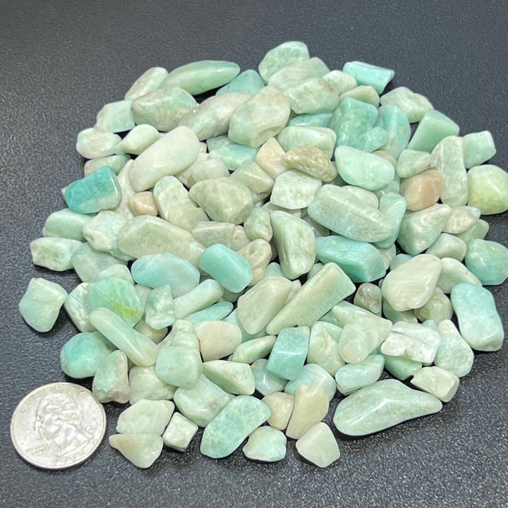 Small Tumbled Amazonite Feldspar Stones (By The Ounce or Pound)
