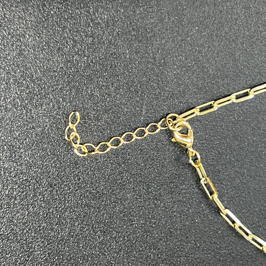 Quartz and Oco Geode Extra Long Lariat Y Drop Necklace Pendant (Gold Plated)