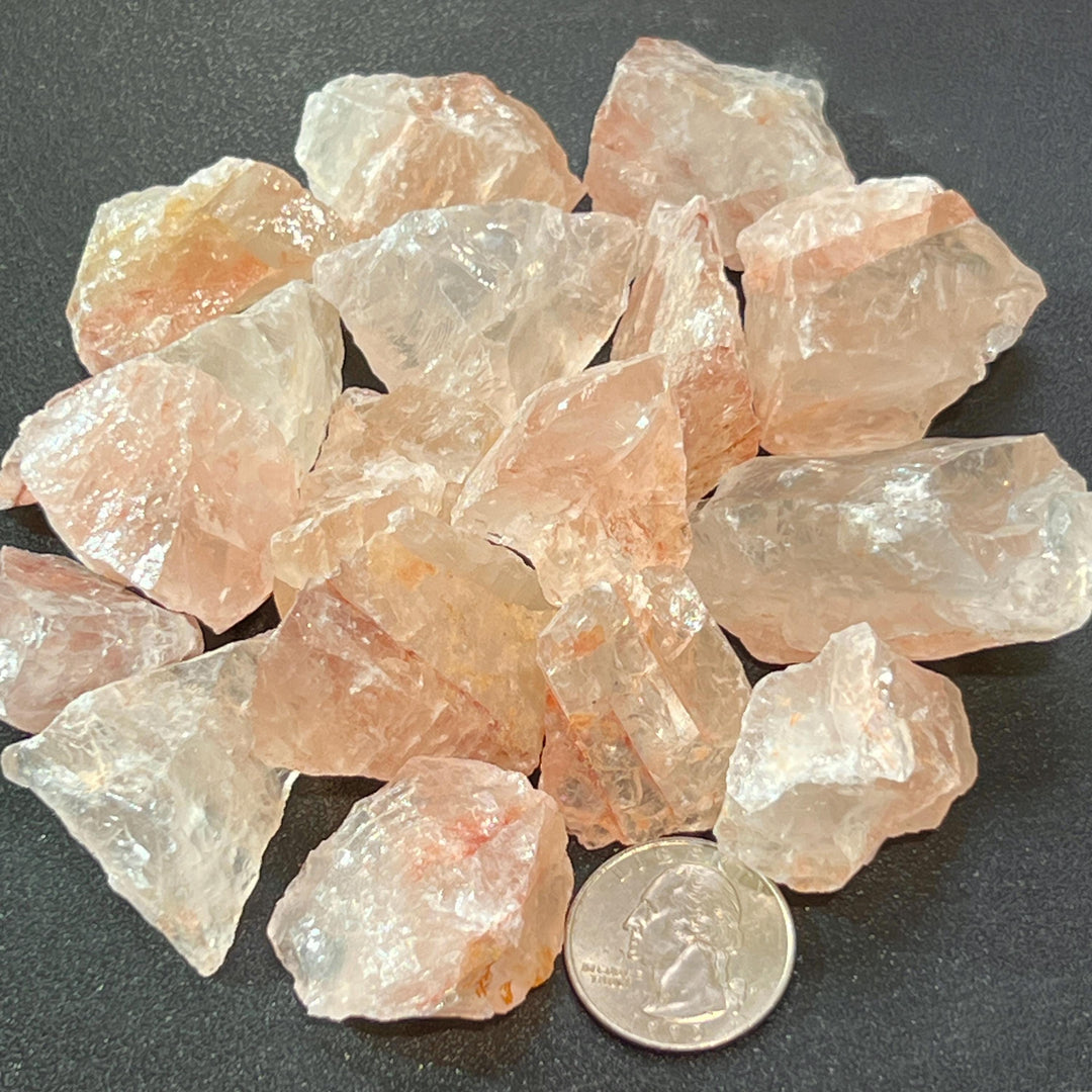Fire Quartz Crystal Rough Raw Stones (By The Piece or Pound)