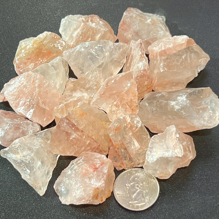 Fire Quartz Crystal Rough Raw Stones (By The Piece or Pound)