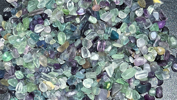 Bulk Wholesale Lot 1 Kilo (2.2 LBs) Lot Fluorite Chips Small Tiny Tumbled Gemstone One Pound Raw Crystals Natural Gemstones