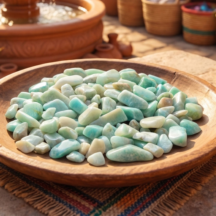Small Tumbled Amazonite Stones (By The Ounce or Pound)