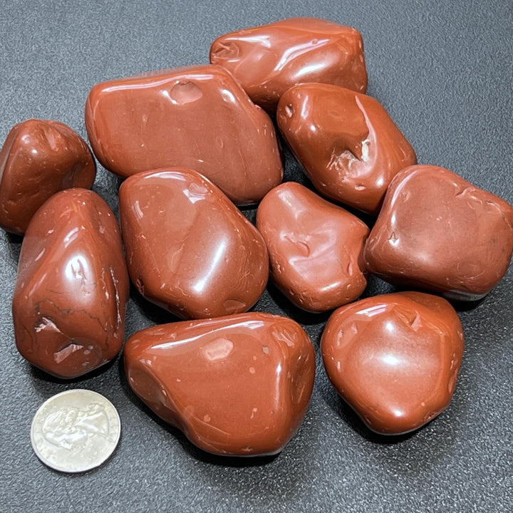 Large Red Jasper Tumbled Stones (By The Piece Or Pound)