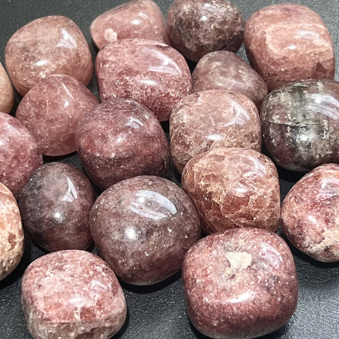 Strawberry Quartz Tumbled (1 Kilo)(2.2 LBs) Bulk Wholesale Lot Polished Natural Gemstones Healing Crystals And Stones